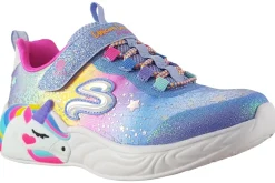 Skechers Velcro | Lights<Unicorn Dreams 302311L Girls Sports Trainers