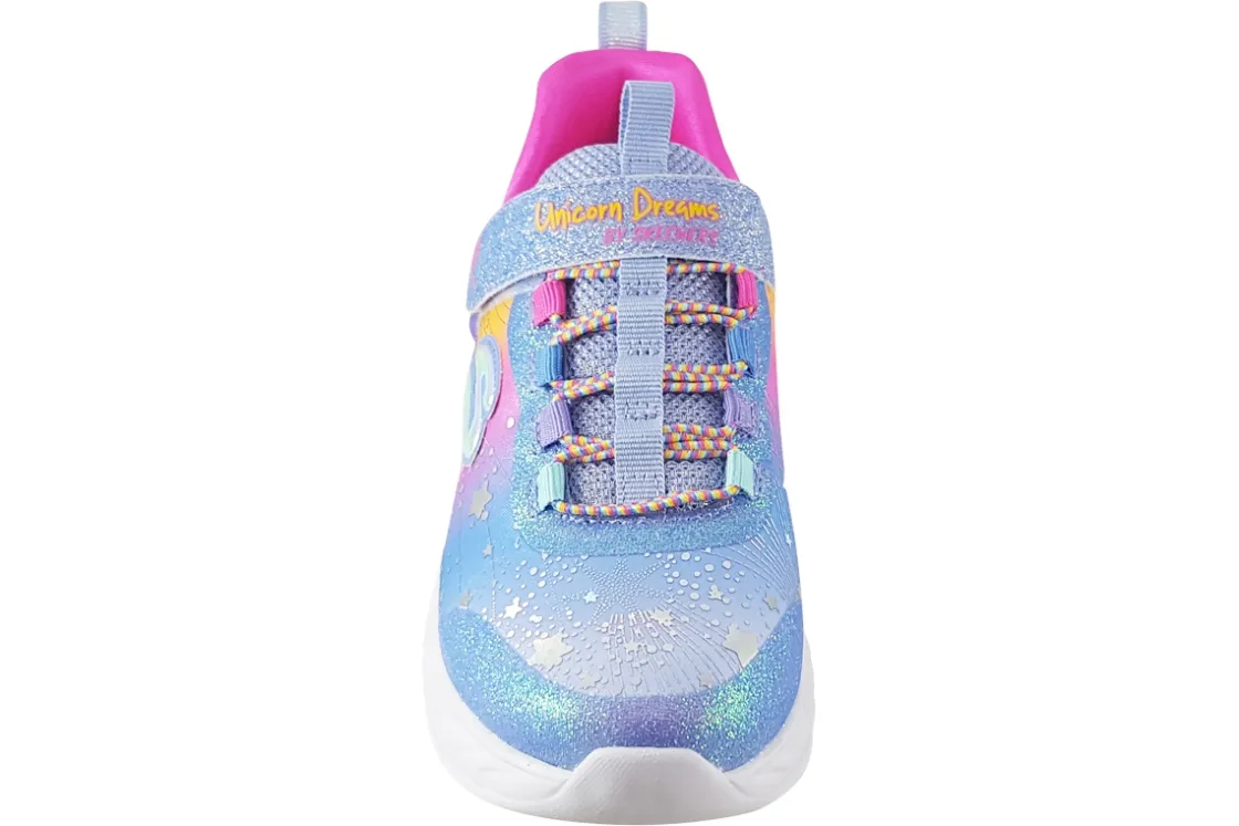 Skechers Velcro | Lights<Unicorn Dreams 302311L Girls Sports Trainers