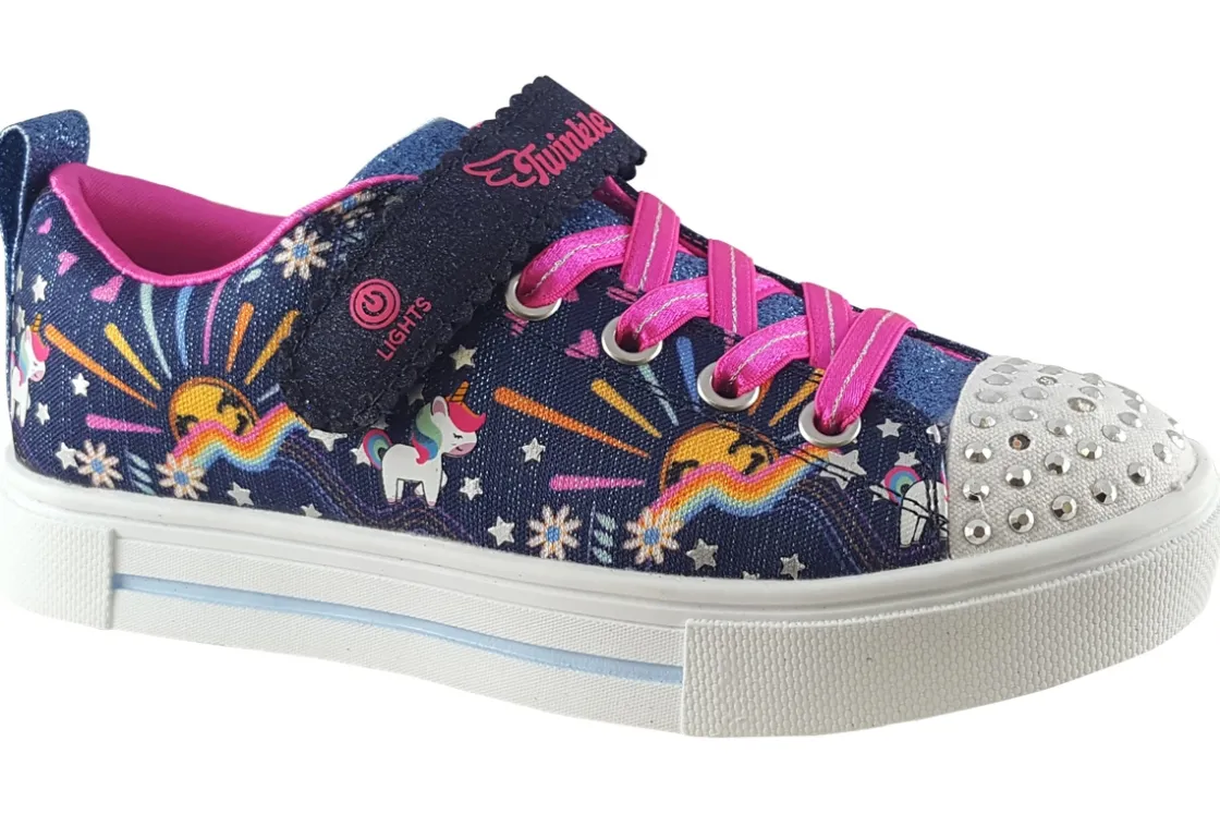 Skechers Velcro | Lights<Unicorn Sunshine 314802L Girls Shoes