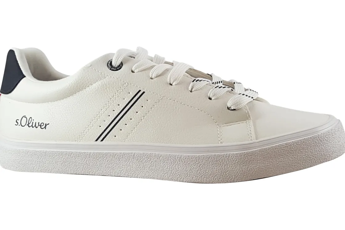 S.Oliver Mens Shoes | Plain Toe<Andre 13606-38 Mens Leather Fashion Trainers
