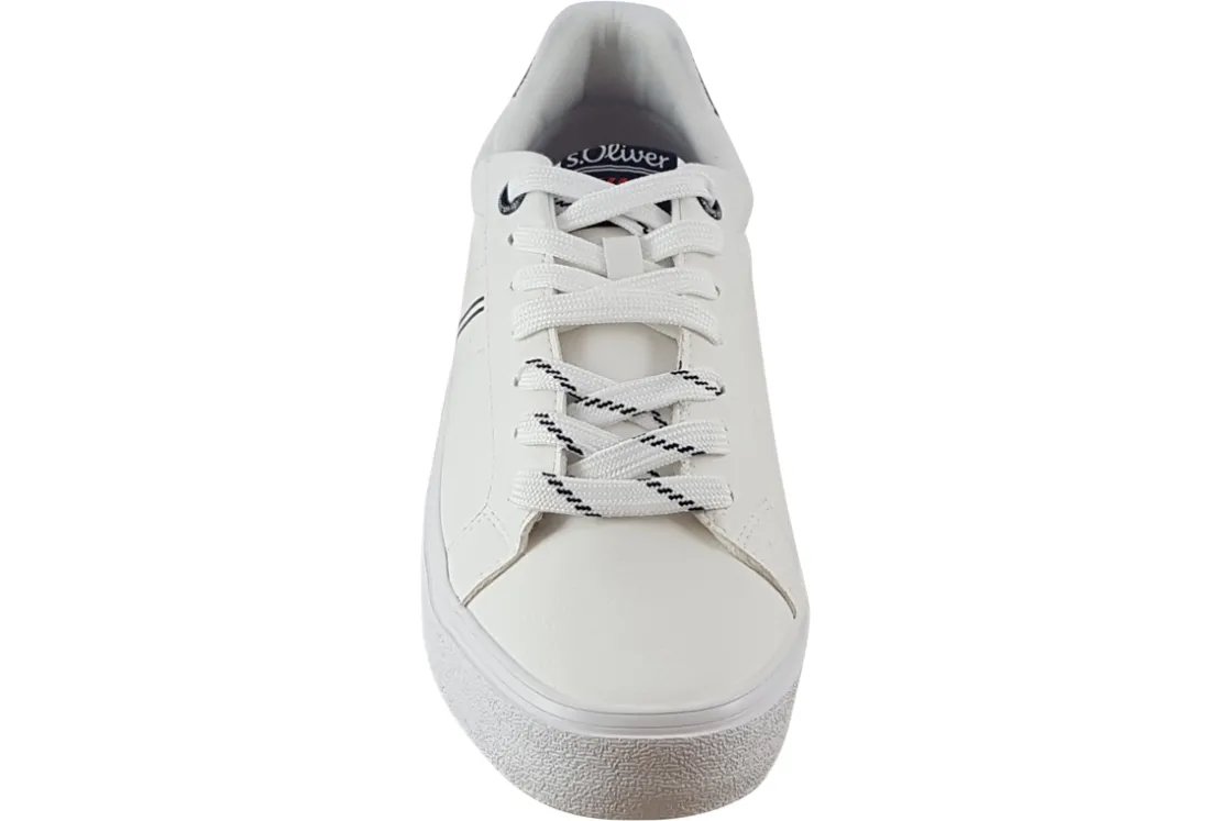 S.Oliver Mens Shoes | Plain Toe<Andre 13606-38 Mens Leather Fashion Trainers