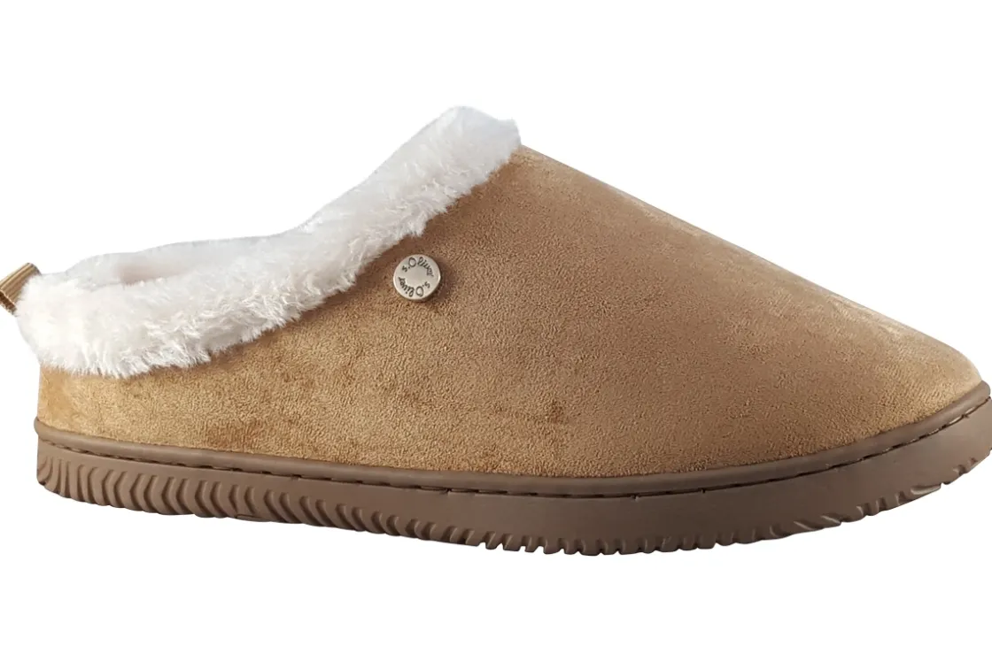 Women S.Oliver Womens Slippers<Night-Time 27101-41 Womens Suede Effect Slippers
