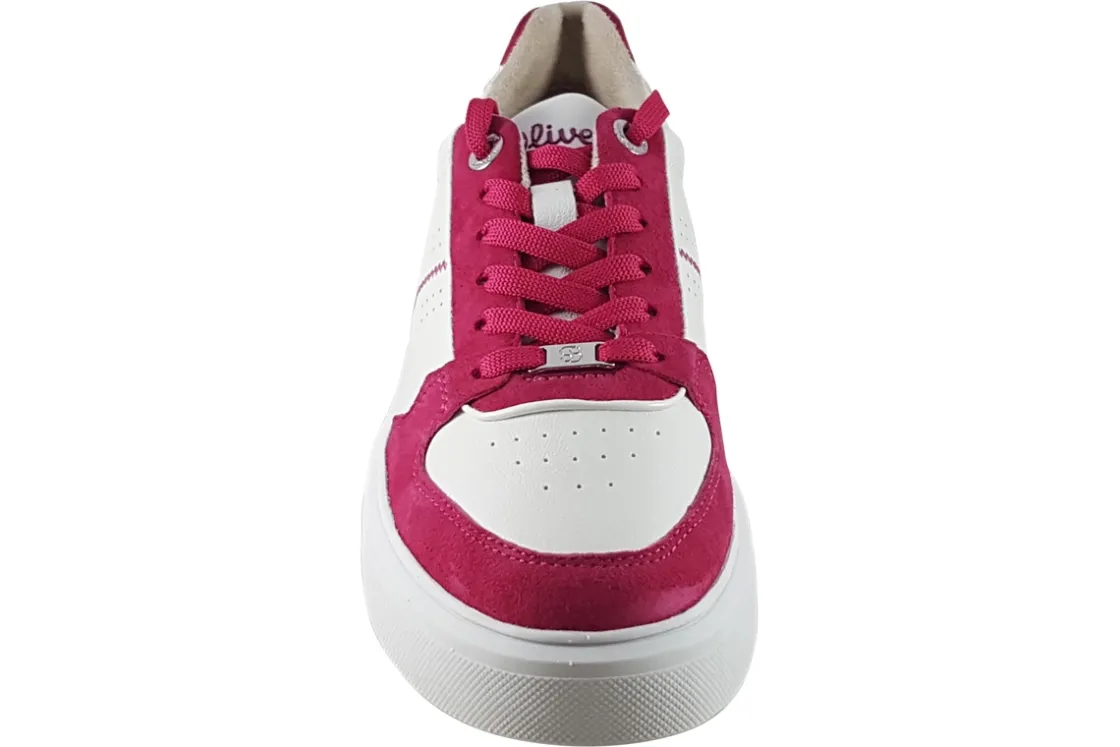 Women S.Oliver Womens Fashion Trainers<Trafford 23637-42 Womens Leather Fashion Trainers
