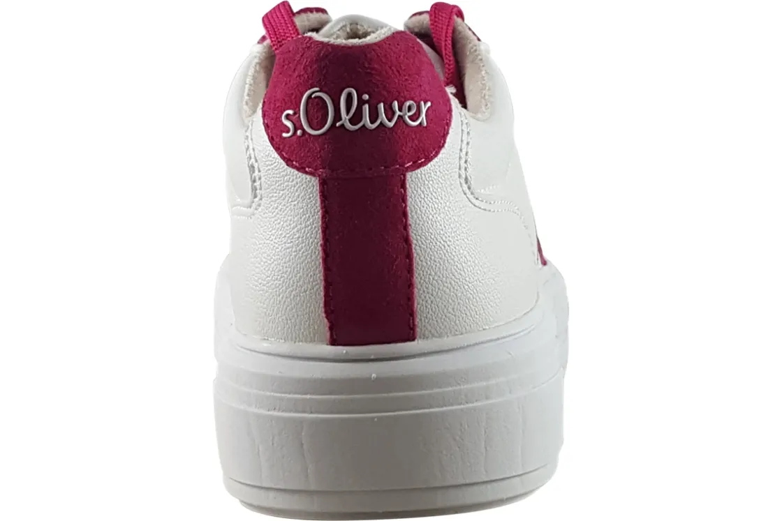 Women S.Oliver Womens Fashion Trainers<Trafford 23637-42 Womens Leather Fashion Trainers