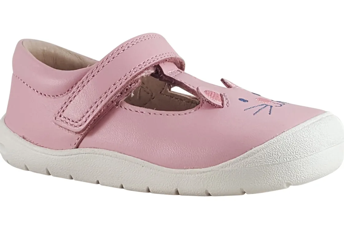 Start-rite Velcro | Girls First Shoes<Buddy 0794-6 Pink Girls Leather First Shoes