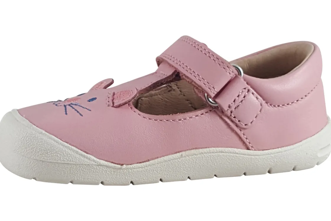 Start-rite Velcro | Girls First Shoes<Buddy 0794-6 Pink Girls Leather First Shoes