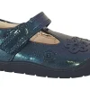 Start-rite Velcro | Girls First Shoes<First Mia 0743 (F Fit) Girls Leather Patent First Shoes