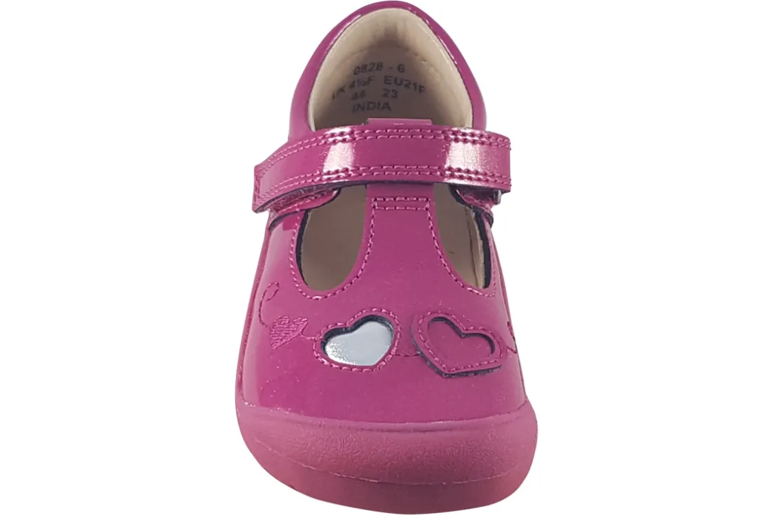 Start-rite Velcro | Girls First Shoes<Party 0828-6 Girls Leather Patent First Shoes