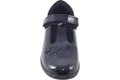 Start-rite Velcro | Junior Girls<Starjump BTS 2801-3 Black Girls Leather Patent School Shoes