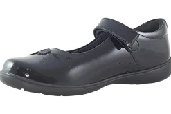 Start-rite Velcro | Junior Girls<Wish BTS 2800-3 Black Girls Leather Patent School Shoes