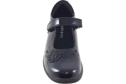 Start-rite Velcro | Junior Girls<Wish BTS 2800-3 Black Girls Leather Patent School Shoes
