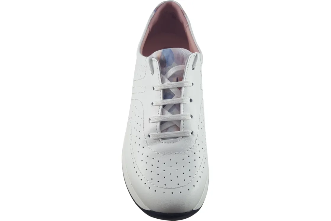 Women Suave Womens Fashion Trainers<Janis 6045 EE (Wide Fit) Womens Leather Fashion Trainers