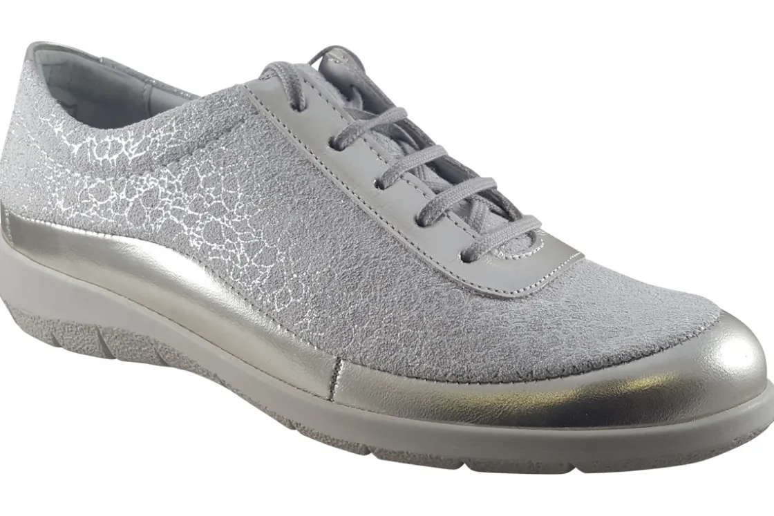 Women Suave Womens Fashion Trainers<Juno 6028 E (Wide Fit) Womens Leather Fashion Trainers