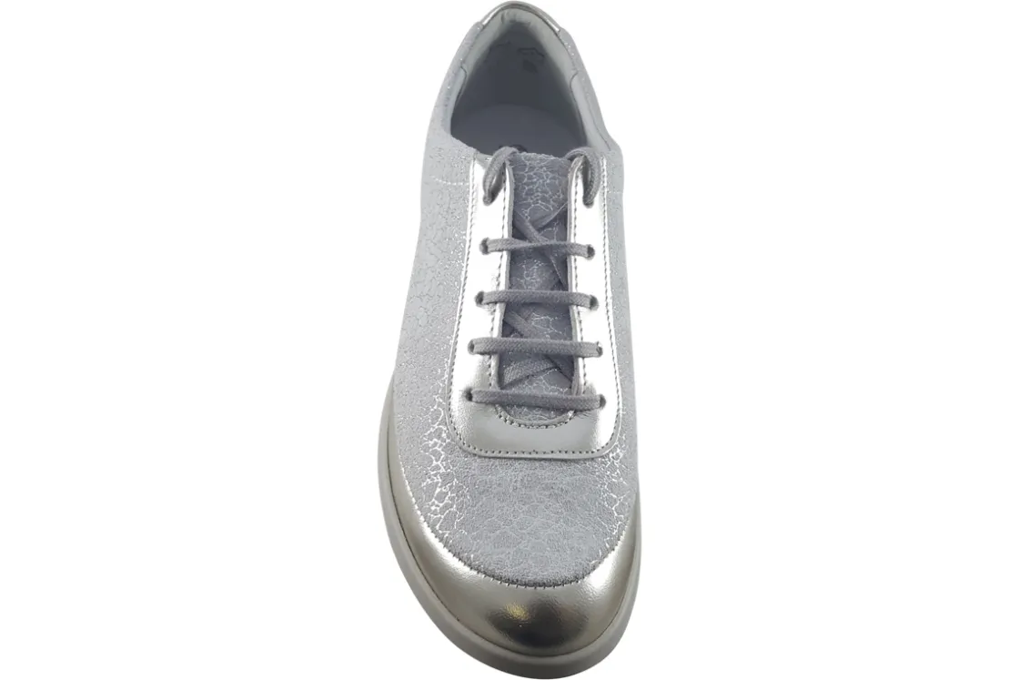 Women Suave Womens Fashion Trainers<Juno 6028 E (Wide Fit) Womens Leather Fashion Trainers