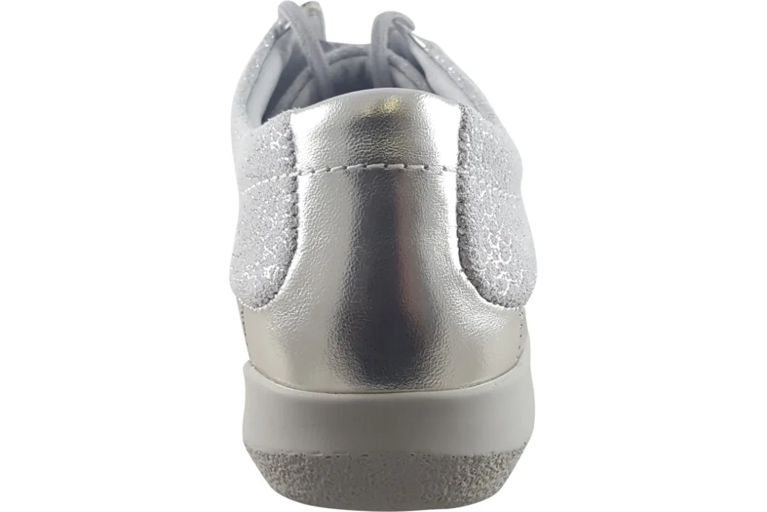 Women Suave Womens Fashion Trainers<Juno 6028 E (Wide Fit) Womens Leather Fashion Trainers