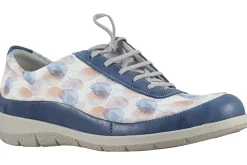Women Suave Womens Fashion Trainers<Juno 6028 E (Wide Fit) Womens Leather Fashion Trainers