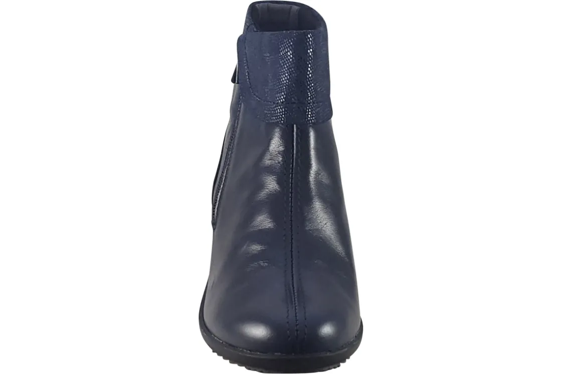Women Suave Womens Boots<Paula 6060 E (Wide Fit) Womens Leather Ankle Boots
