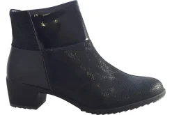 Women Suave Womens Boots<Pauline 6040 E (Wide Fit) Womens Leather Patent Ankle Boots