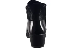 Women Suave Womens Boots<Pauline 6040 E (Wide Fit) Womens Leather Patent Ankle Boots