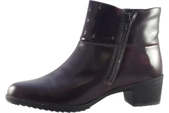 Women Suave Womens Boots<Pauline 6040 E (Wide Fit) Womens Leather Patent Ankle Boots