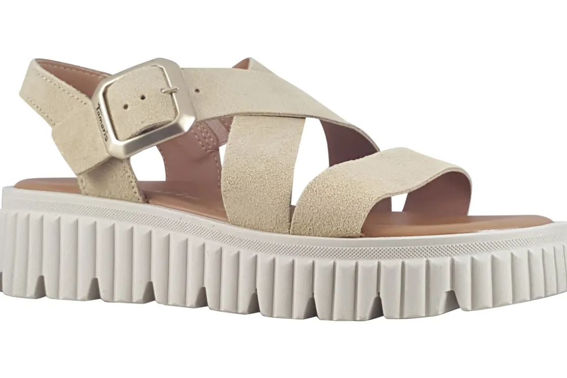 Women Tamaris Womens Sandals<Cookie 28705-44 Womens Chunky Sandals