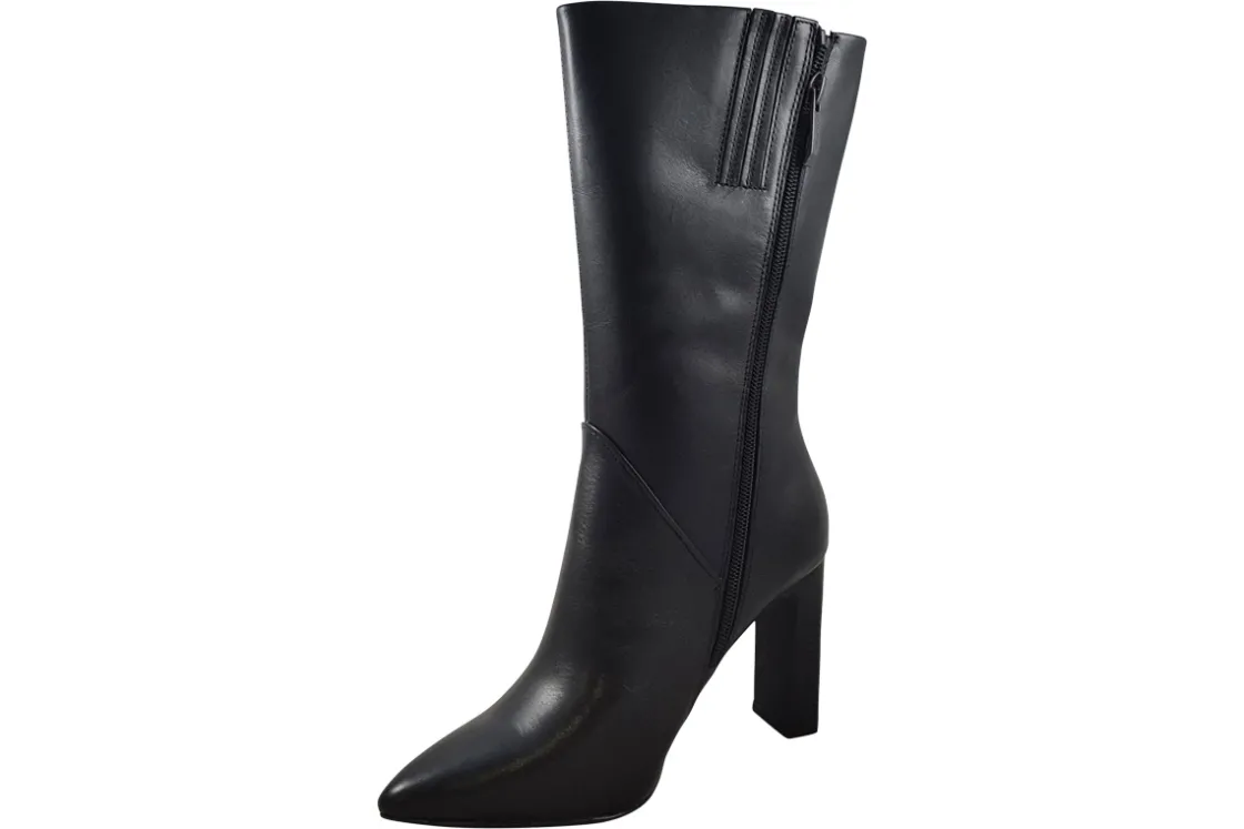 Women Tamaris Womens Boots<Larenza 25349-29 Womens Leather Mid Calf Boots