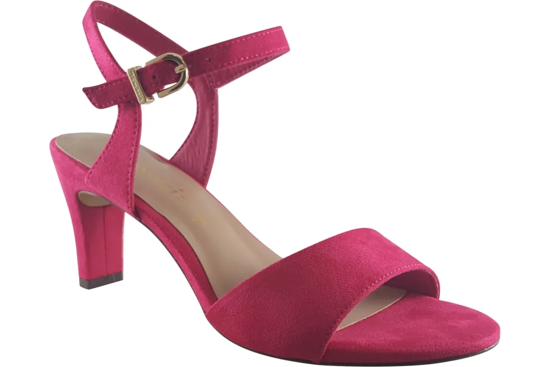 Women Tamaris Womens Sandals<Louise-3 28028-42 Womens Suede Leather Sandals