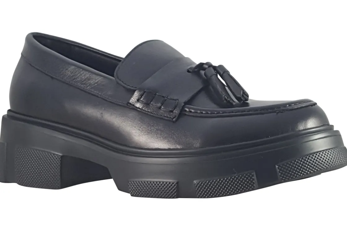 TEDS Junior Girls | Senior Girls<Leeds Girls Black Leather School Shoes