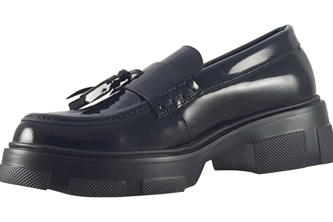TEDS Junior Girls | Senior Girls<Leeds Girls Black Leather School Shoes