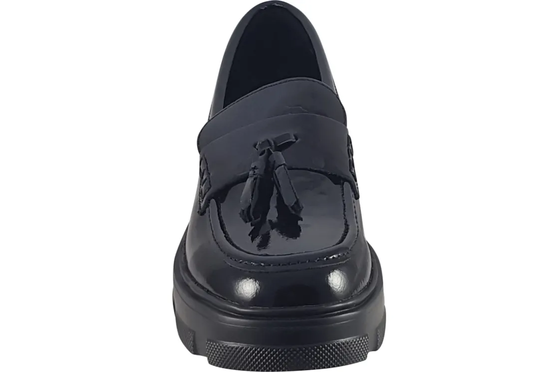 TEDS Junior Girls | Senior Girls<Leeds Girls Black Leather School Shoes