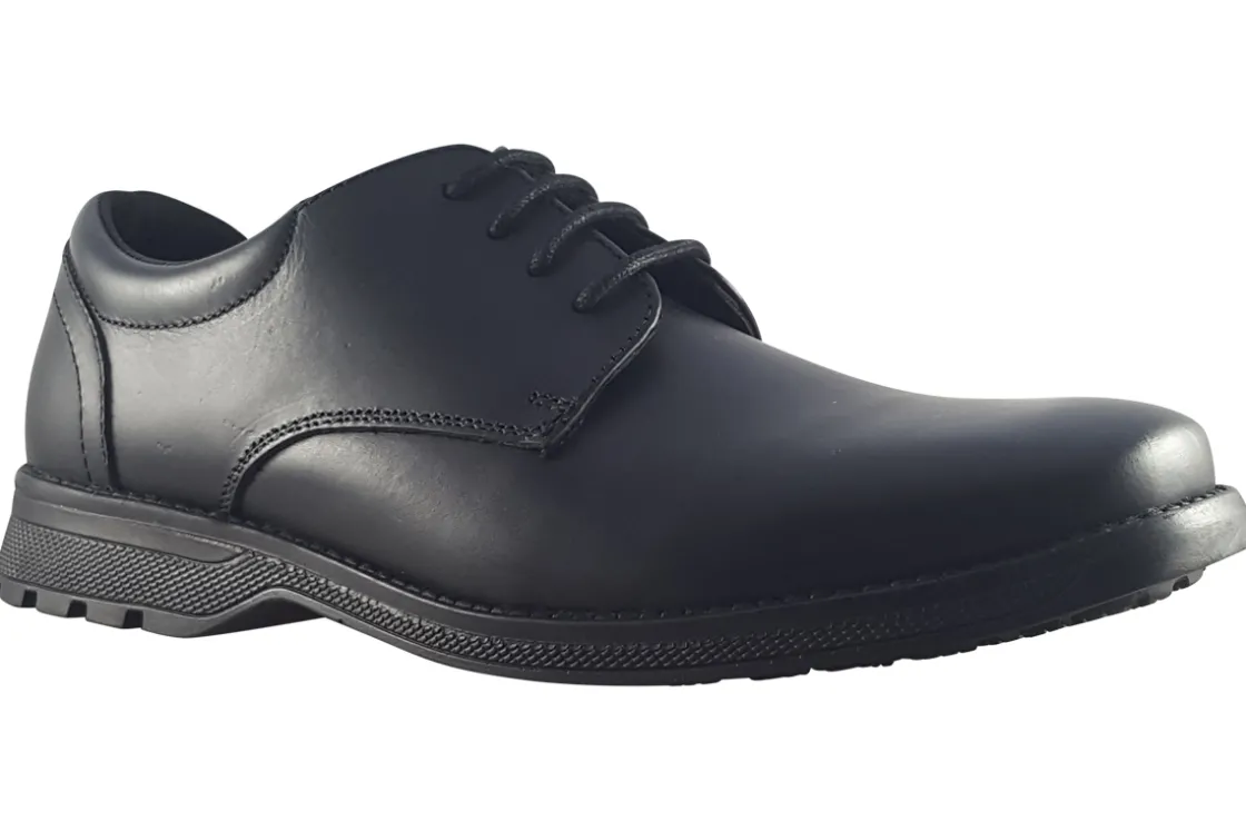 BOY Term Footwear Junior Boys | Senior Boys<Tyson Clerk (W) Boys Leather School Shoes
