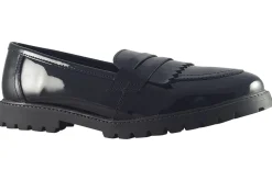 Term Footwear Junior Girls | Senior Girls<Willow Black Girls Leather School Shoes