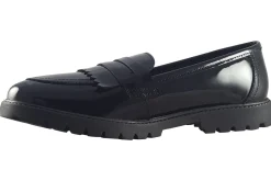 Term Footwear Junior Girls | Senior Girls<Willow Black Girls Leather School Shoes
