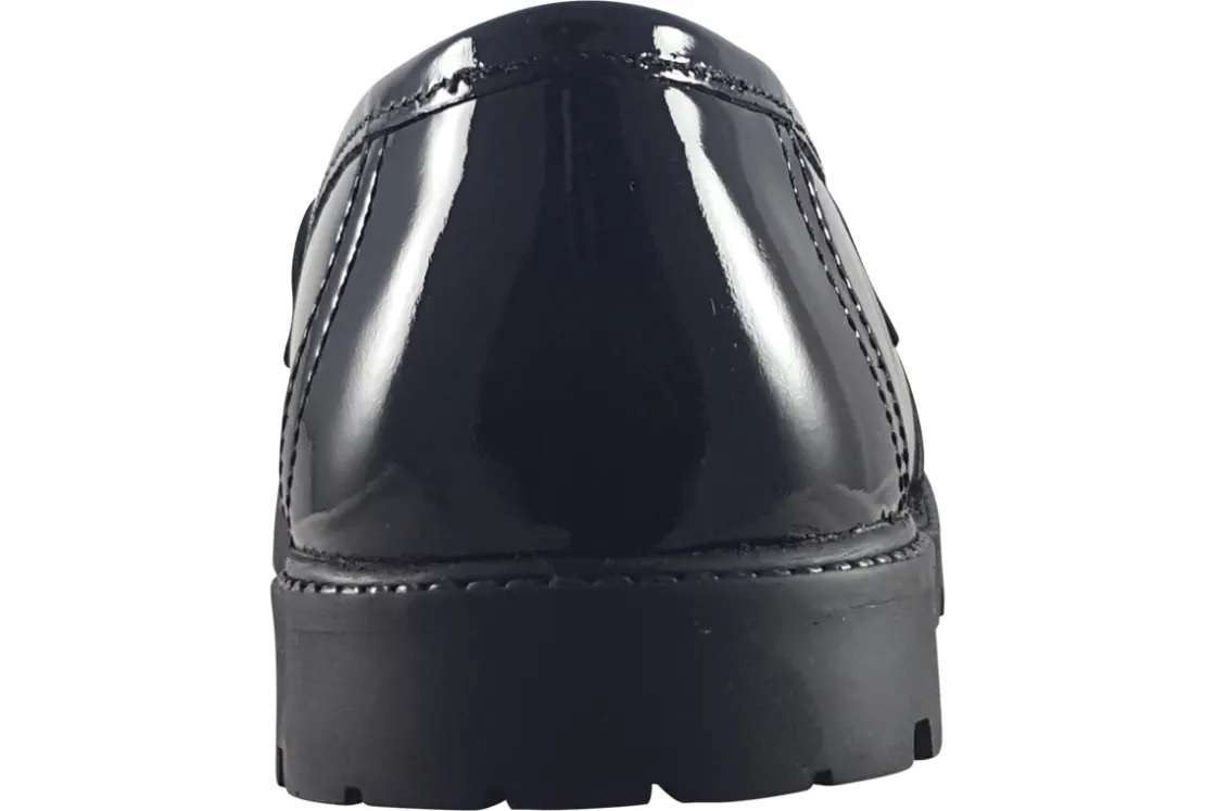Term Footwear Junior Girls | Senior Girls<Willow Black Girls Leather School Shoes