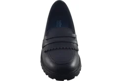 Term Footwear Junior Girls | Senior Girls<Willow Black Girls Leather School Shoes