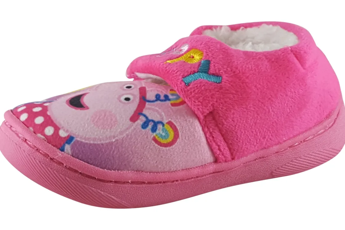 William Lamb Velcro | Warm Lined<Peppa 'Happy' Girls Slippers