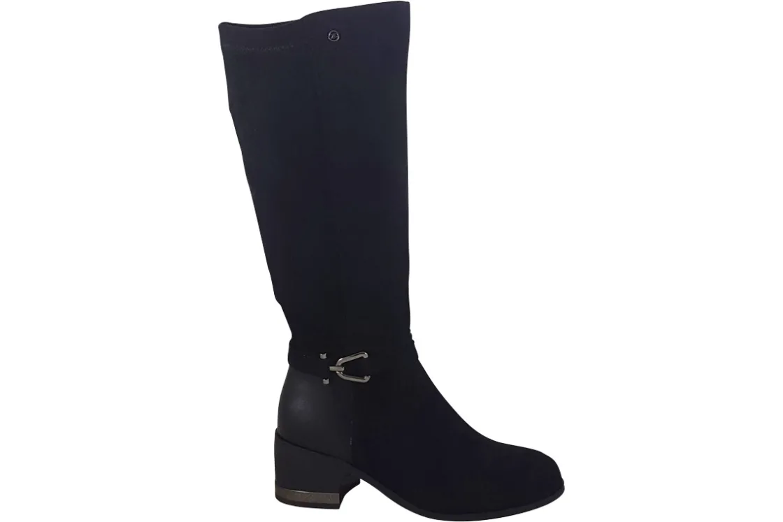 Women Zanni and Co Womens Boots<Monera Womens Suede Effect Long Leg Boots