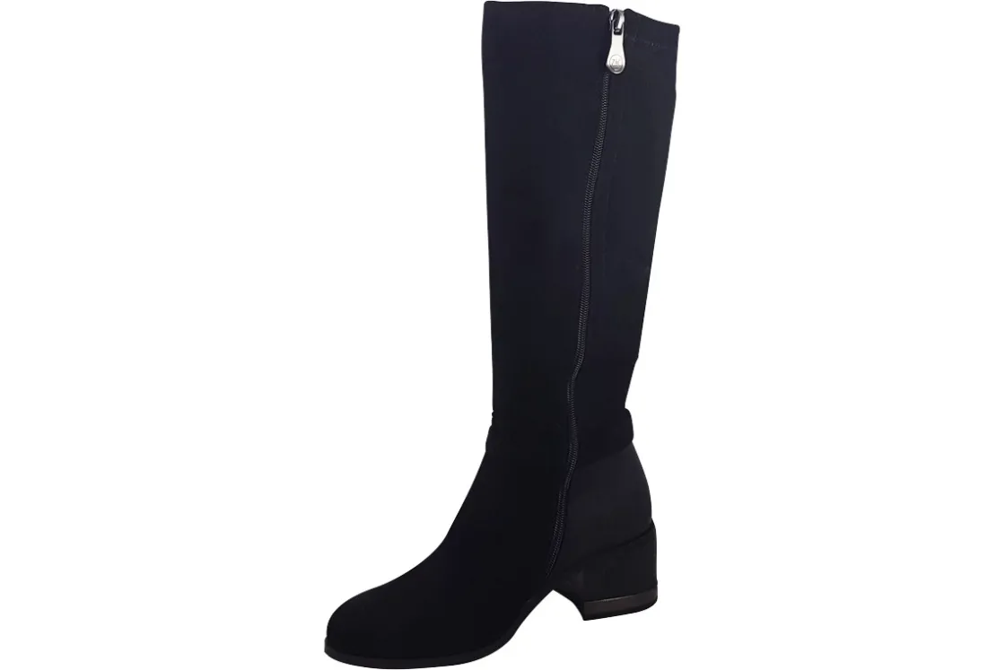 Women Zanni and Co Womens Boots<Monera Womens Suede Effect Long Leg Boots